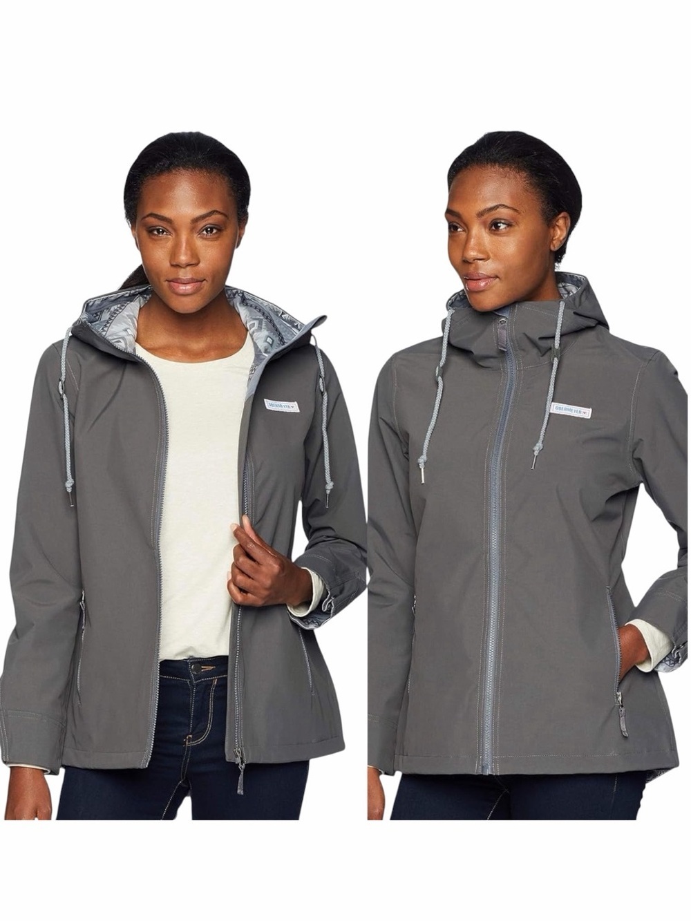 NWT! OBERMEYER Women's Nylon No 4 Shell Top Jacket in Color: Grey Matter Size XL